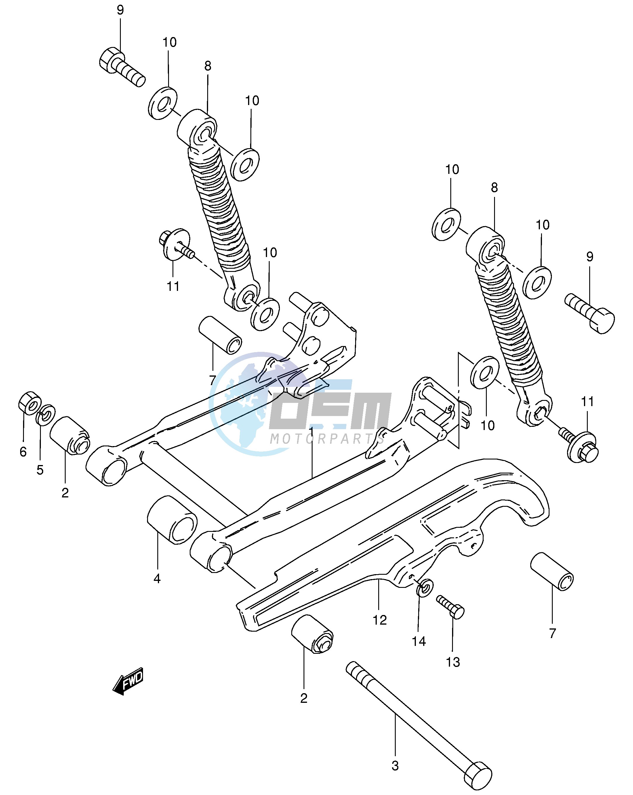 REAR SWINGING ARM