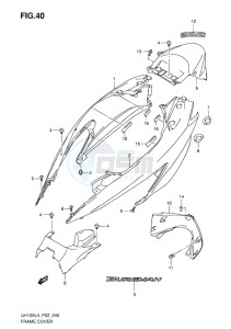 UH125 BURGMAN EU drawing FRAME COVER