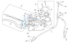 RSV 2 1000 SP drawing Front master brake cilinder