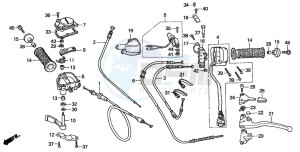 TRX350TM FOURTRAX 350 drawing SWITCH CABLE