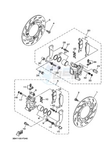 YFM700FWAD YFM70GPLK (B4F3) drawing FRONT BRAKE CALIPER