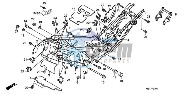 FRAME BODY (XL1000VA)