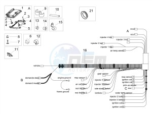 RSV4 1100 RACING FACTORY E4 ABS (NAFTA) drawing Central electrical system