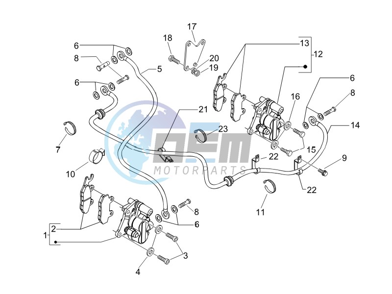 Brakes hose  - Calipers