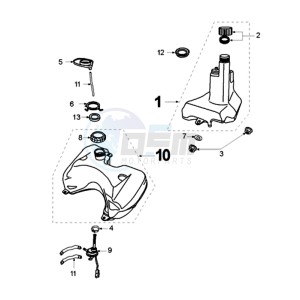 VIVA A BE drawing TANK AND FUEL PUMP