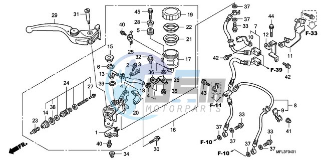 FR. BRAKE MASTER CYLINDER (CBR1000RA)