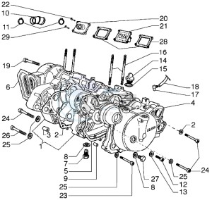 Zulu 50 drawing Crankcase