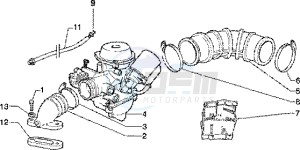 Zip 125 4T drawing Carburettor