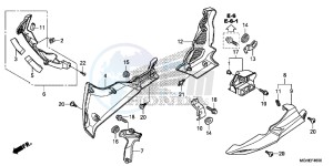 VFR1200XLE CrossTourer - VFR1200X 2ED - (2ED) drawing LOWER COWL