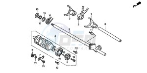 CBF600S drawing GEARSHIFT DRUM (CBF600S6/SA6/N6/NA6)