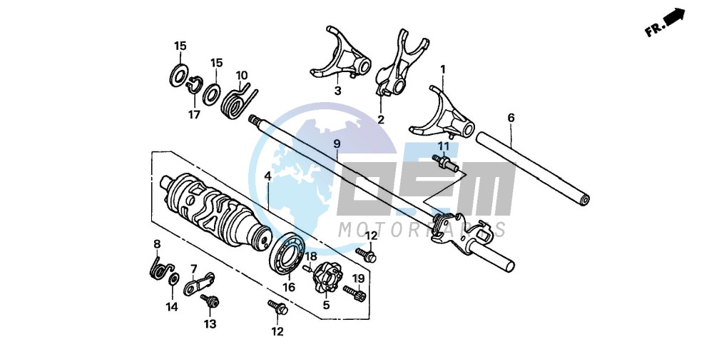 GEARSHIFT DRUM (CBF600S6/SA6/N6/NA6)