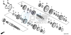 VT750C2BE Shadow - VT750C2B-E UK - (E) drawing TRANSMISSION (VT750CS/ C2B/ C2S/ C)