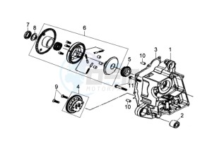 FIDDLE II 50 25KMH NEW ENGINE drawing CRANKCASE RIGHT / OIL PUMP