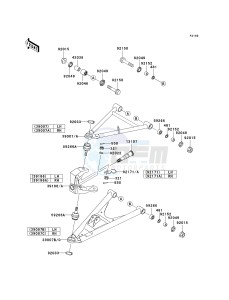 KSV 700 C [KFX700] (C6F) C6F drawing SUSPENSION