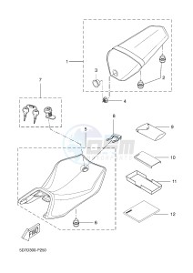 MT125A MT-125 ABS (5D7D) drawing SEAT