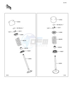 Z1000 ABS ZR1000GEFA FR GB XX (EU ME A(FRICA) drawing Valve(s)