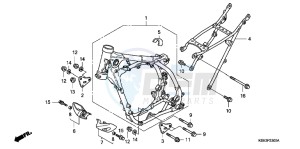 CRF150RBC drawing FRAME BODY