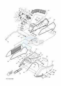 YP125R-DA XMAX 125 TECH MAX (BMJ3) drawing REAR BRAKE CALIPER