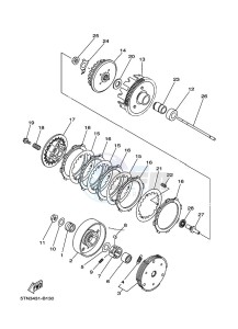 TT-R110E (B51K) drawing CLUTCH