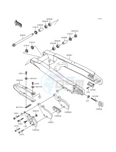 KX 125 J [KX125] (J1) [KX125] drawing SWING ARM