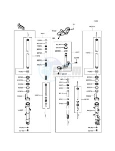 Z300_ABS ER300BFF XX (EU ME A(FRICA) drawing Front Fork