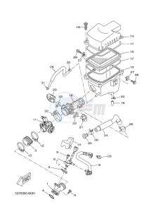 MT125 MT-125 (5D7L) drawing INTAKE