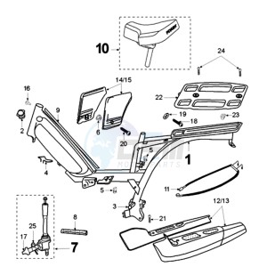 VOGUE SNA BE drawing FRAME AND SADDLE