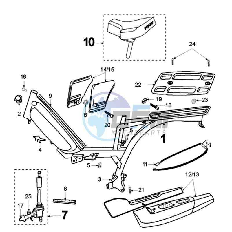 FRAME AND SADDLE