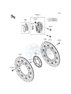 NINJA H2 ZX1000NGF XX (EU ME A(FRICA) drawing Front Brake