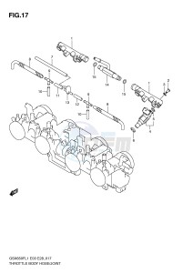 GSX650F (E3-E28) Katana drawing THROTTLE BODY HOSE JOINT (GSX650FL1 E3)