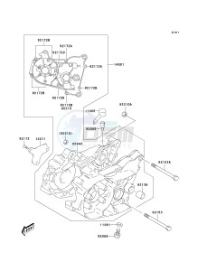 KDX 50 A (A6F) A6F drawing CRANKCASE