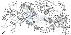 CB1300F CB1300SUPER FOUR drawing AIR CLEANER