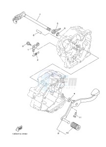 YB125 (2CS3) drawing SHIFT SHAFT