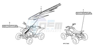 SH125DH UK - (E) drawing SWITCH/CABLE/MIRROR