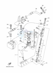 YZF250-A (B6P2) drawing REAR MASTER CYLINDER