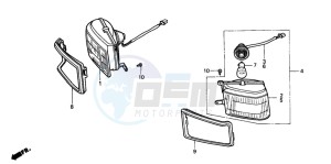 GL1500SE GOLDWING SE drawing CORNER RING LAMP (SI)