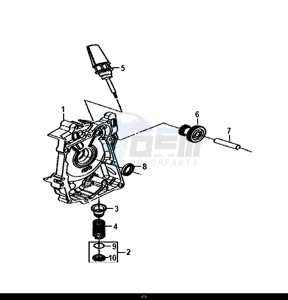 JET 14 (25 KM/H) (XC05W1-NL) (E4) (L8-M0) drawing R. CRANK CASE COVER