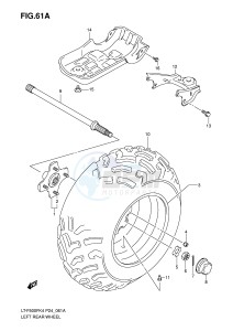 LT-F500F (P24) drawing LEFT REAR WHEEL (MODEL K6 K7)