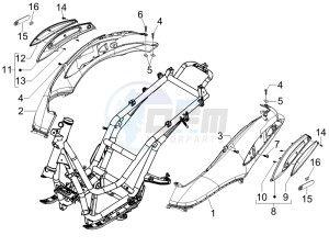 Beverly 250 (USA) USA drawing Side cover - Spoiler