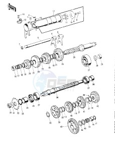 KH 250 A S(A5-S) drawing TRANSMISSION_CHANGE DRUM