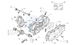 Ark LC LIMITED- Matt Black-Black 125 drawing Crankcase - Crankshaft - Carter