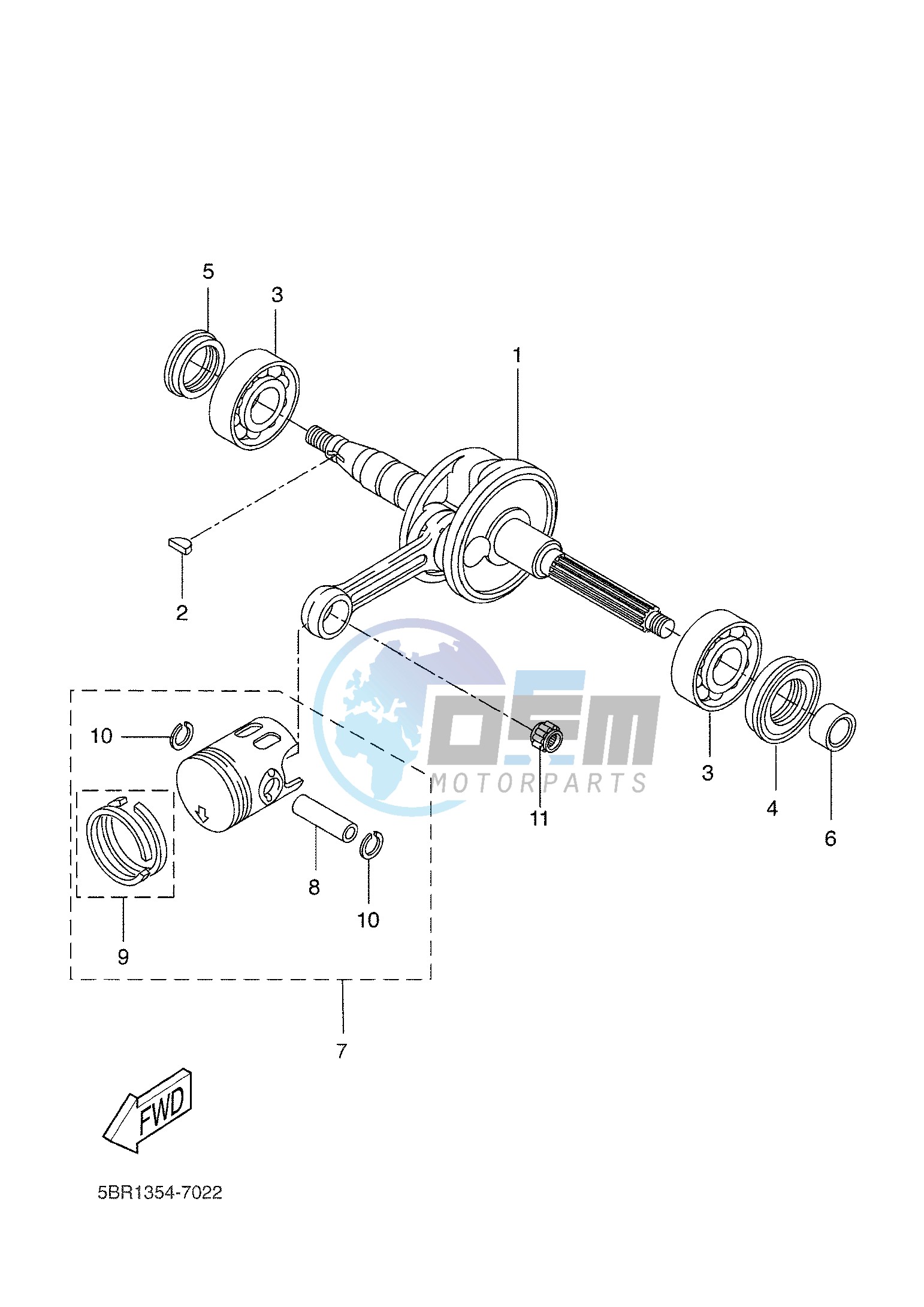 CRANKSHAFT & PISTON