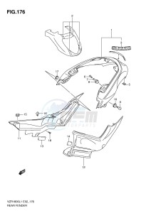 VZR1800 (E2) INTRUDER drawing REAR FENDER (VZR1800ZL1 E2)