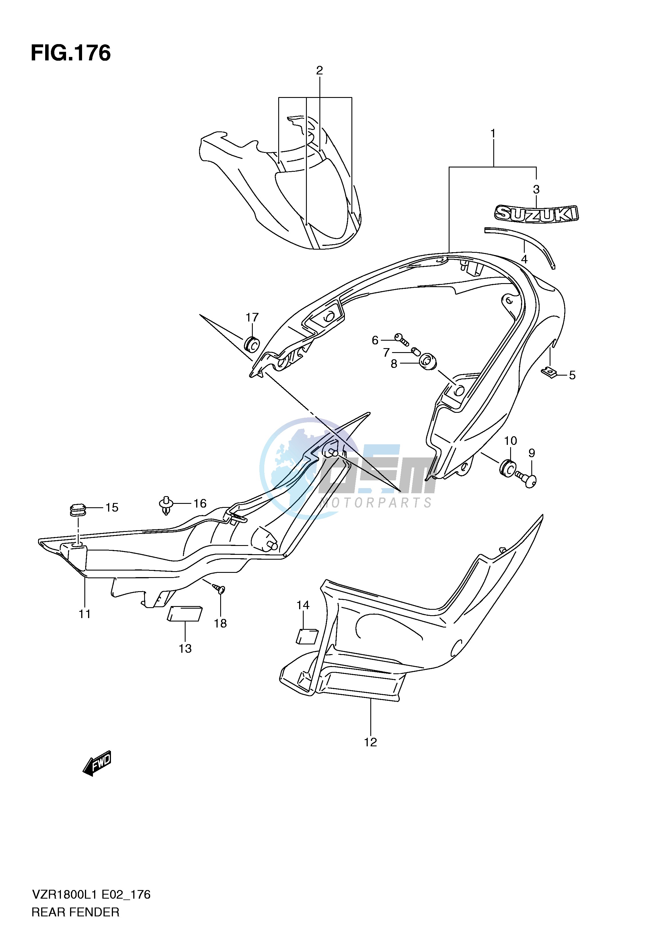 REAR FENDER (VZR1800ZL1 E2)