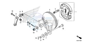 AFS110CSFF CB1000R 2ED - (2ED) drawing REAR BRAKE PANEL