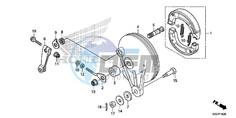 REAR BRAKE PANEL