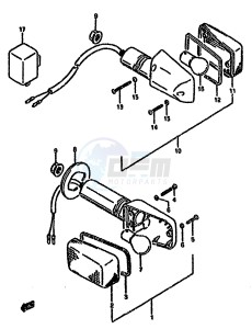 GSX750F (K-T) drawing TURNSIGNAL LAMP (MODEL T)