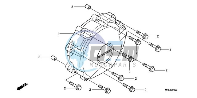 A.C. GENERATOR COVER (CBR 1000RR)