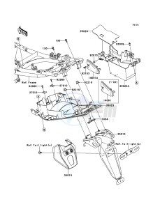 ER-6n ER650A6S GB XX (EU ME A(FRICA) drawing Rear Fender(s)