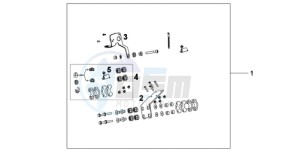 CBF600N9 France - (F / CMF) drawing MC NAVI BRACKET CBF600